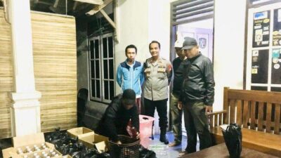 Penjualan Miras Ilegal Terbongkar di Ngaglik, Polisi Amankan Puluhan Botol