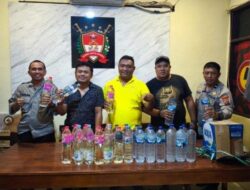Polresta Manado Amankan 536,7 Liter Minuman Keras Ilegal dalam Satu Pekan