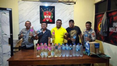 Polresta Manado Amankan 536,7 Liter Minuman Keras Ilegal dalam Satu Pekan