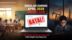 Rencana Sekolah Daring 2026 Dihentikan: Pemerintah Pilih Jaga Kualitas Belajar, Bukan Sekadar Hemat Energi